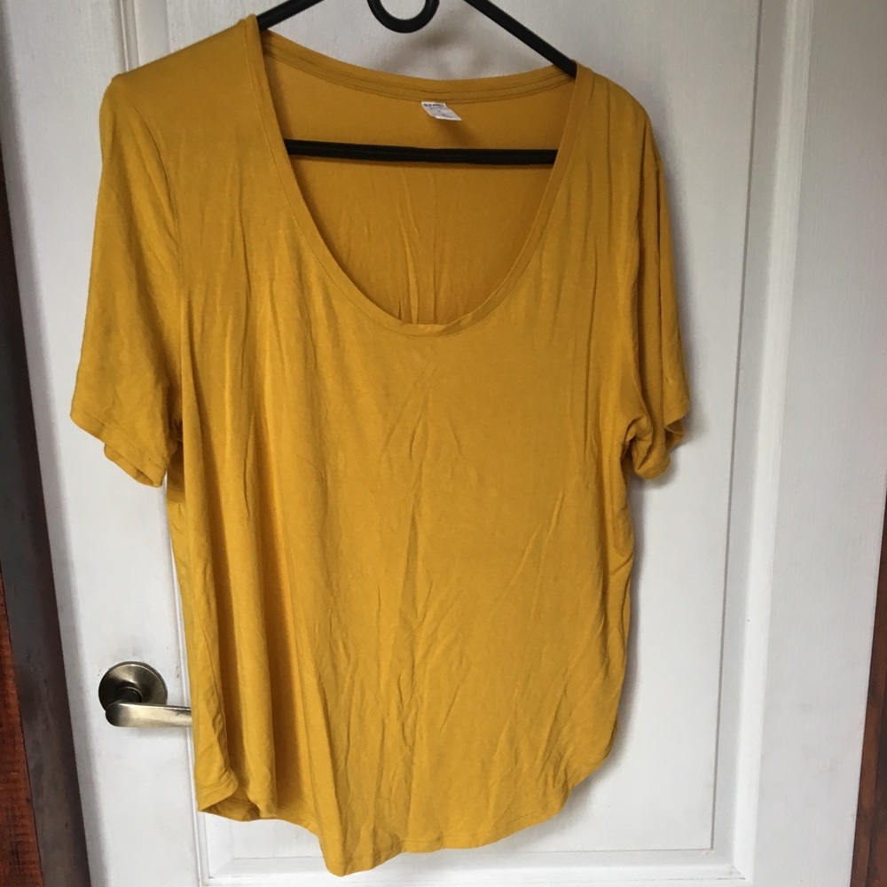 Yellow old navy loose shirt